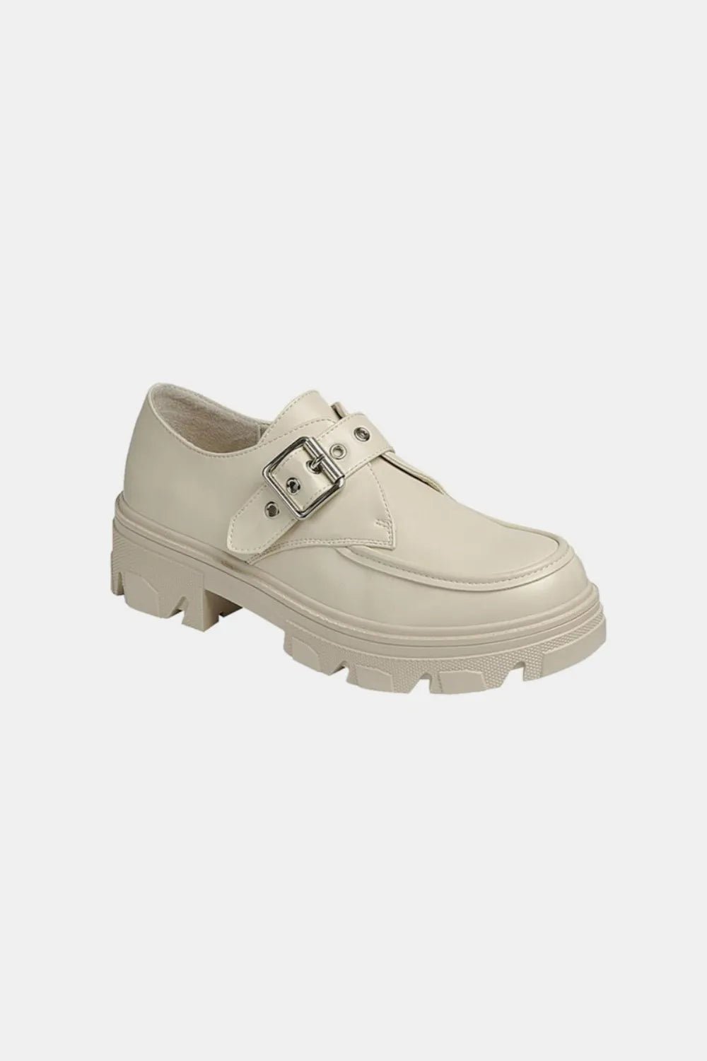 Forever Link Buckled Platform Lug Sole Loafers - Rooted & Reckless Co.