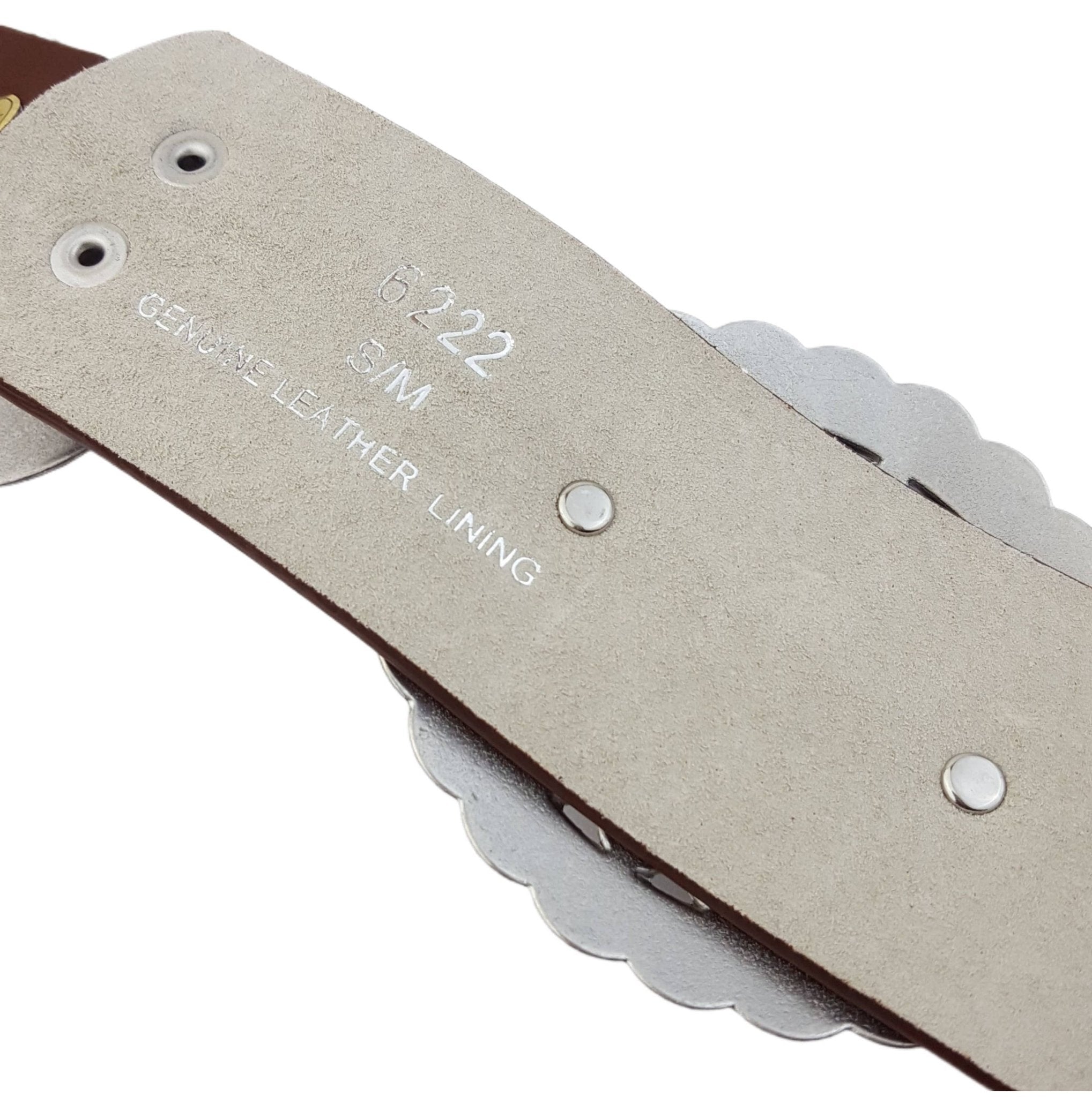 Fully Packed Concho Wide Western Belt — 2-Inch Width with 9 Conchos - Rooted & Reckless Co.