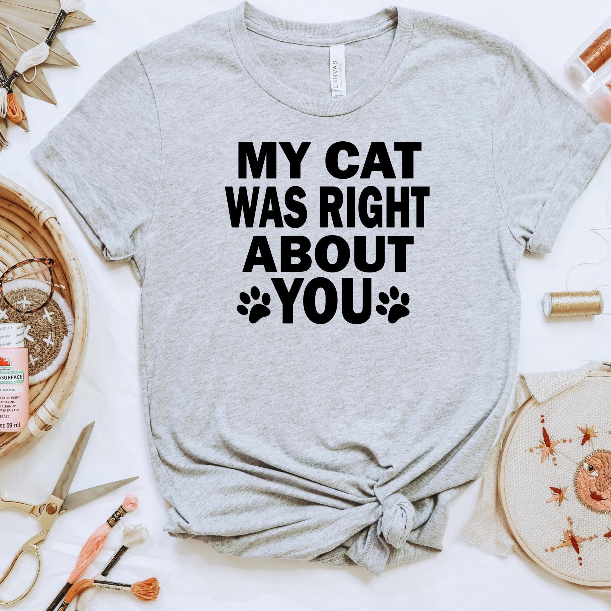 Funny Cat Shirt – Bella Canvas Tee | Cute Cat Mom Shirt Gift Ideas - Rooted & Reckless Co.
