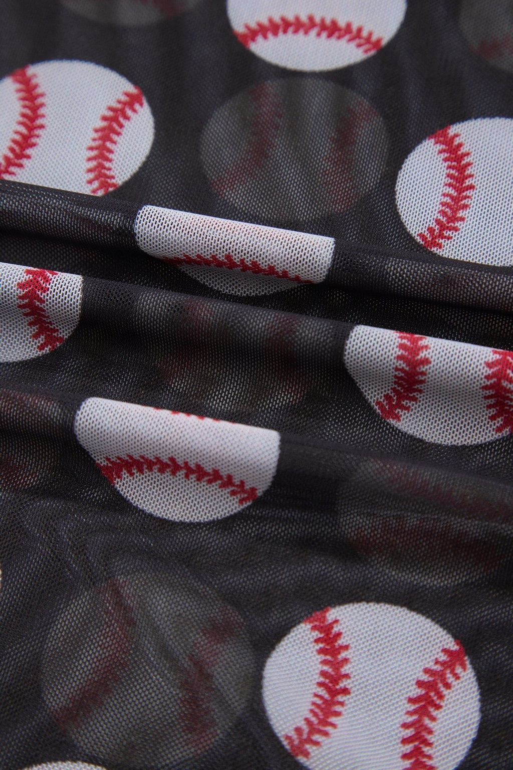 Game Day Baseball Sheer Mesh Long Sleeve Top - Rooted & Reckless Co.