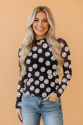 Game Day Baseball Sheer Mesh Long Sleeve Top - Rooted & Reckless Co.