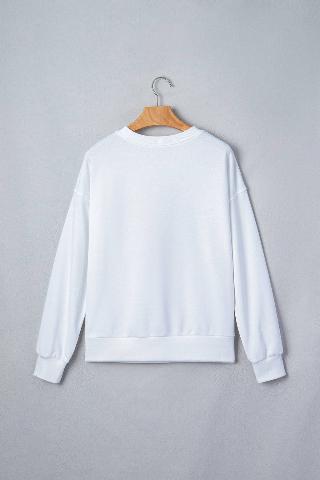 Game Day Embroidered Slogan Rugby Long Sleeve Sweatshirt - Rooted & Reckless Co.