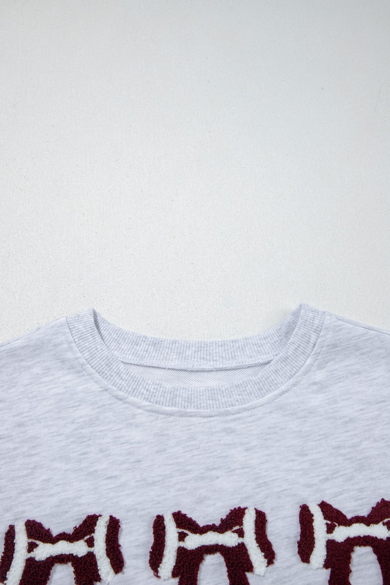 Game Day Football Bow Chenille Patch Oversized Sweatshirt - Rooted & Reckless Co.