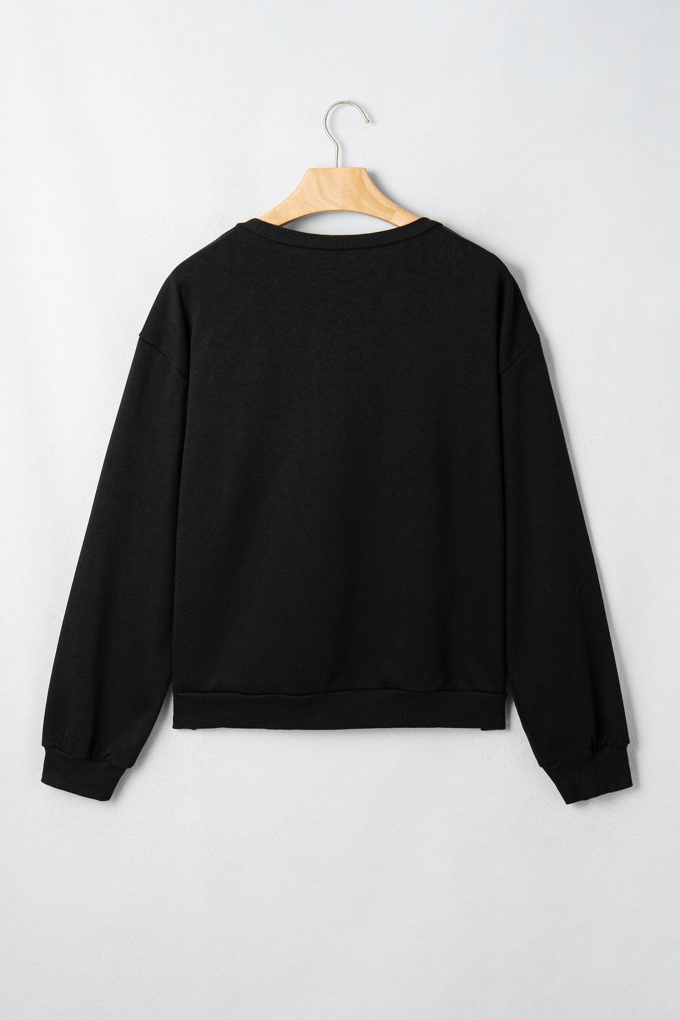 Game Day Gingham Patch Embroidered Sweatshirt - Rooted & Reckless Co.