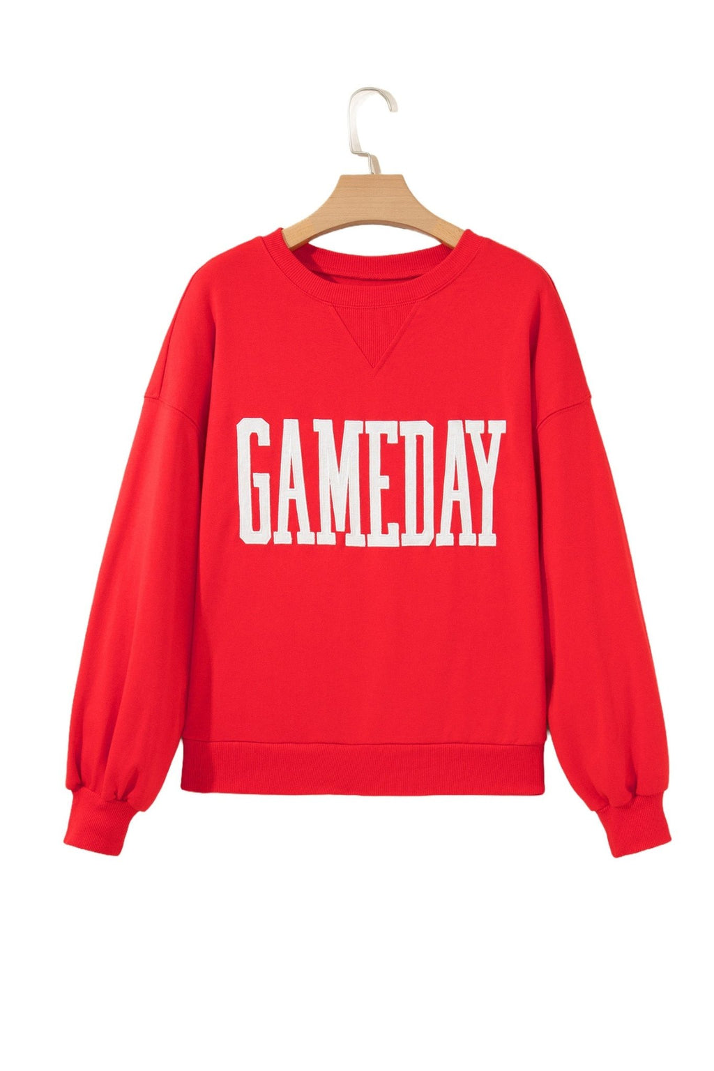 GAMEDAY Embroidered Patch Pattern Sweatshirt - Rooted & Reckless Co.