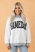 GAMEDAY/FOOTBALL Reversible Mock Neck Sweatshirt - Rooted & Reckless Co.