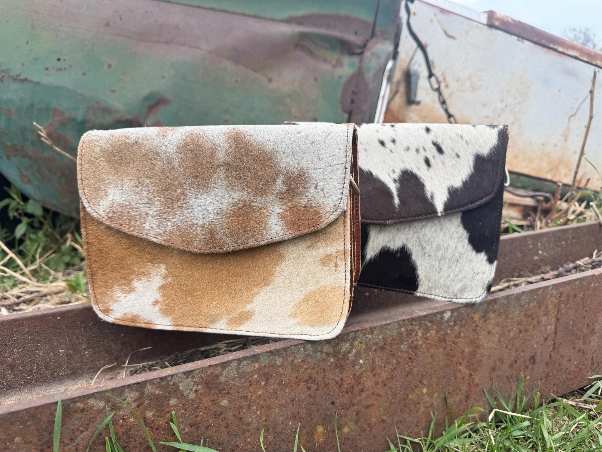Genuine Cowhide Leather accordion style purse - Rooted & Reckless Co.