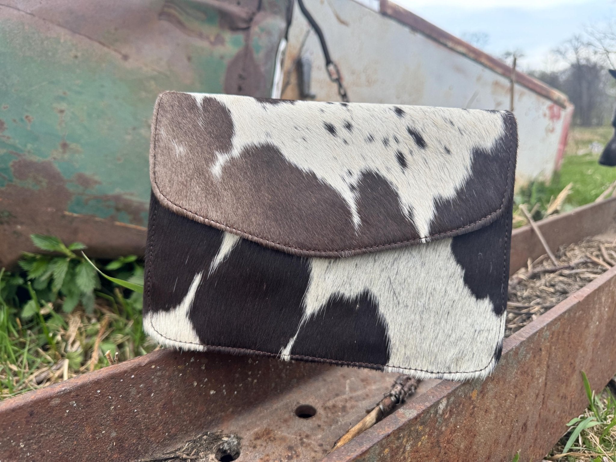 Genuine Cowhide Leather accordion style purse - Rooted & Reckless Co.