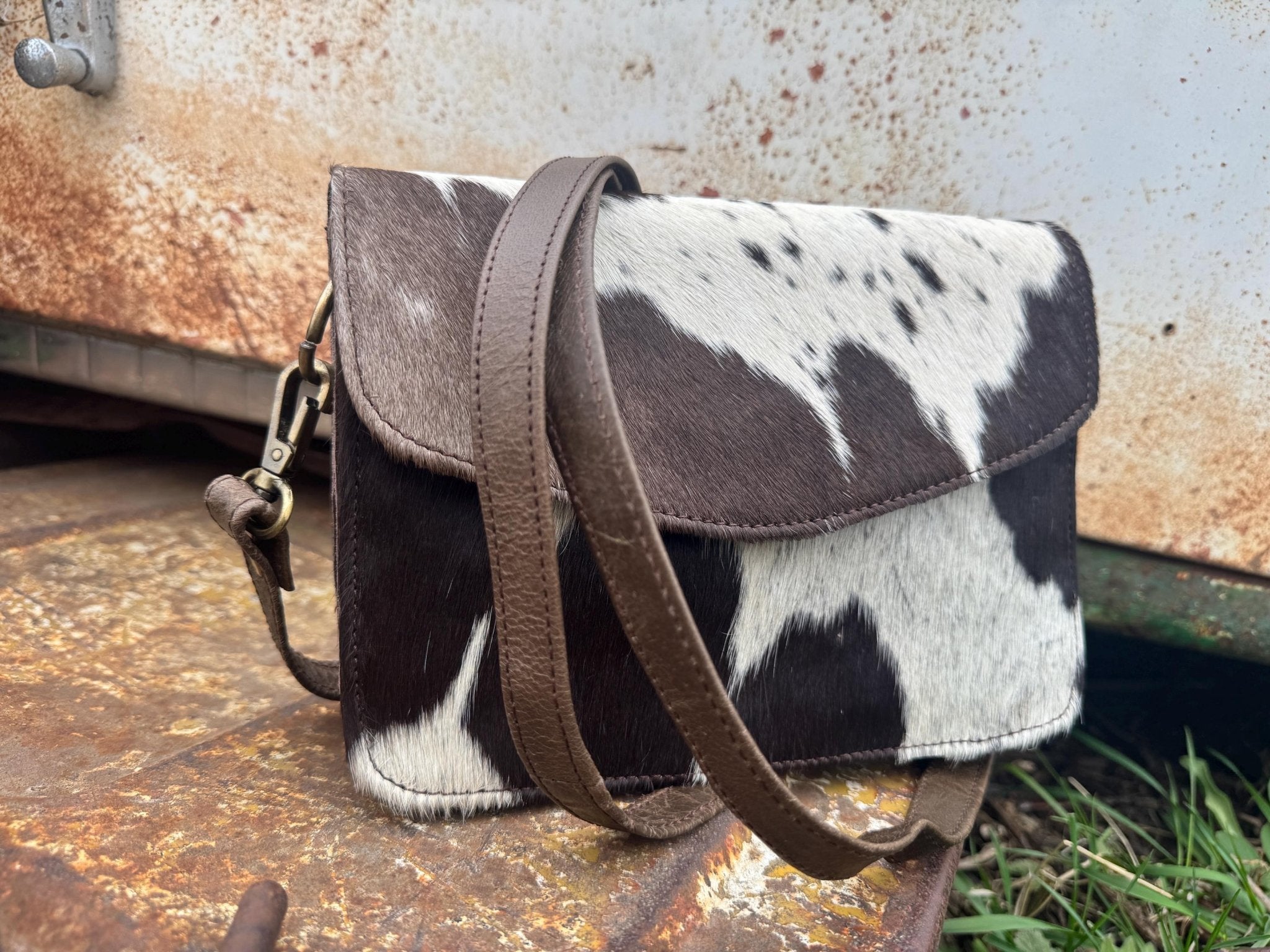 Genuine Cowhide Leather accordion style purse - Rooted & Reckless Co.