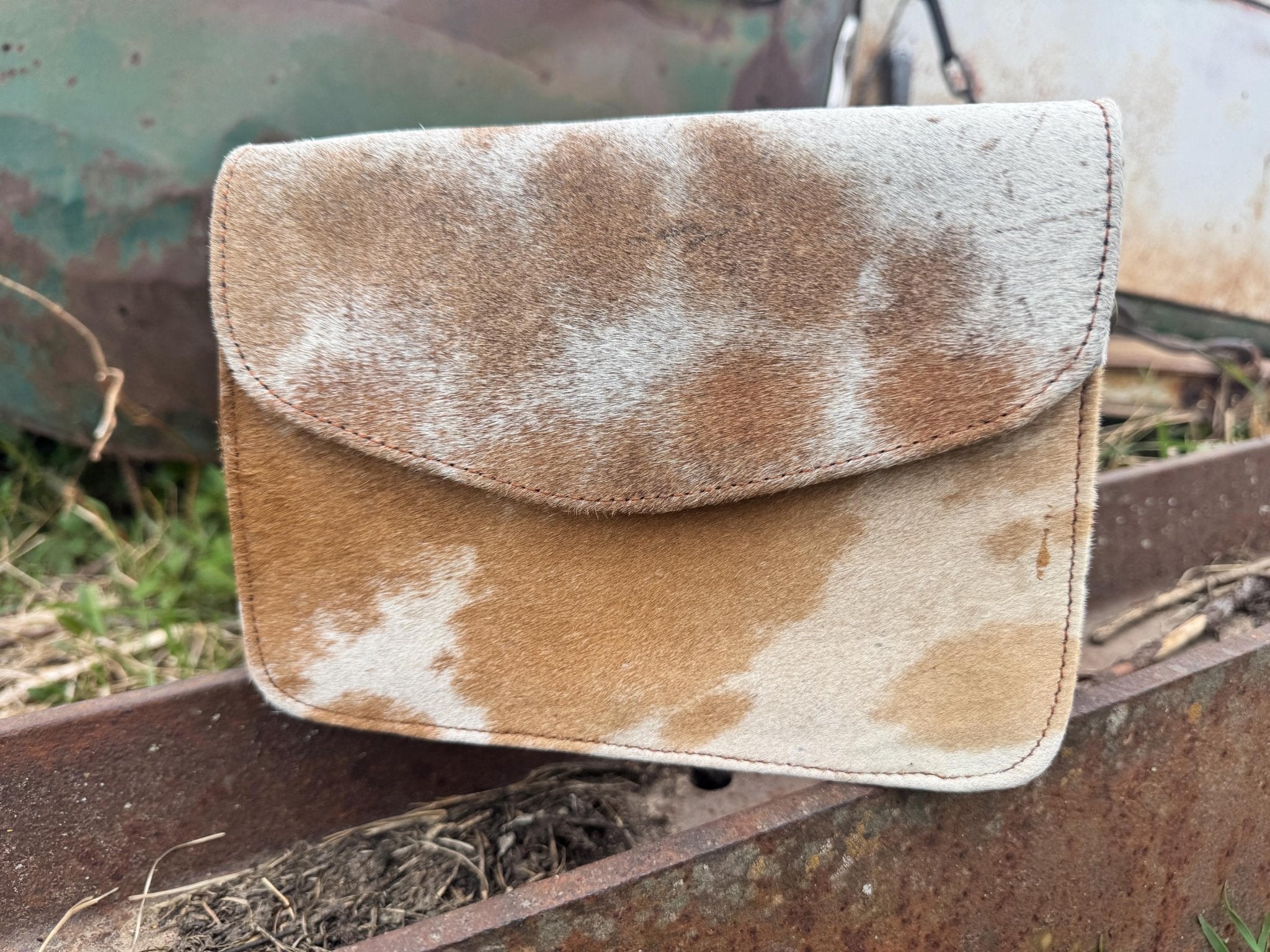 Genuine Cowhide Leather accordion style purse - Rooted & Reckless Co.