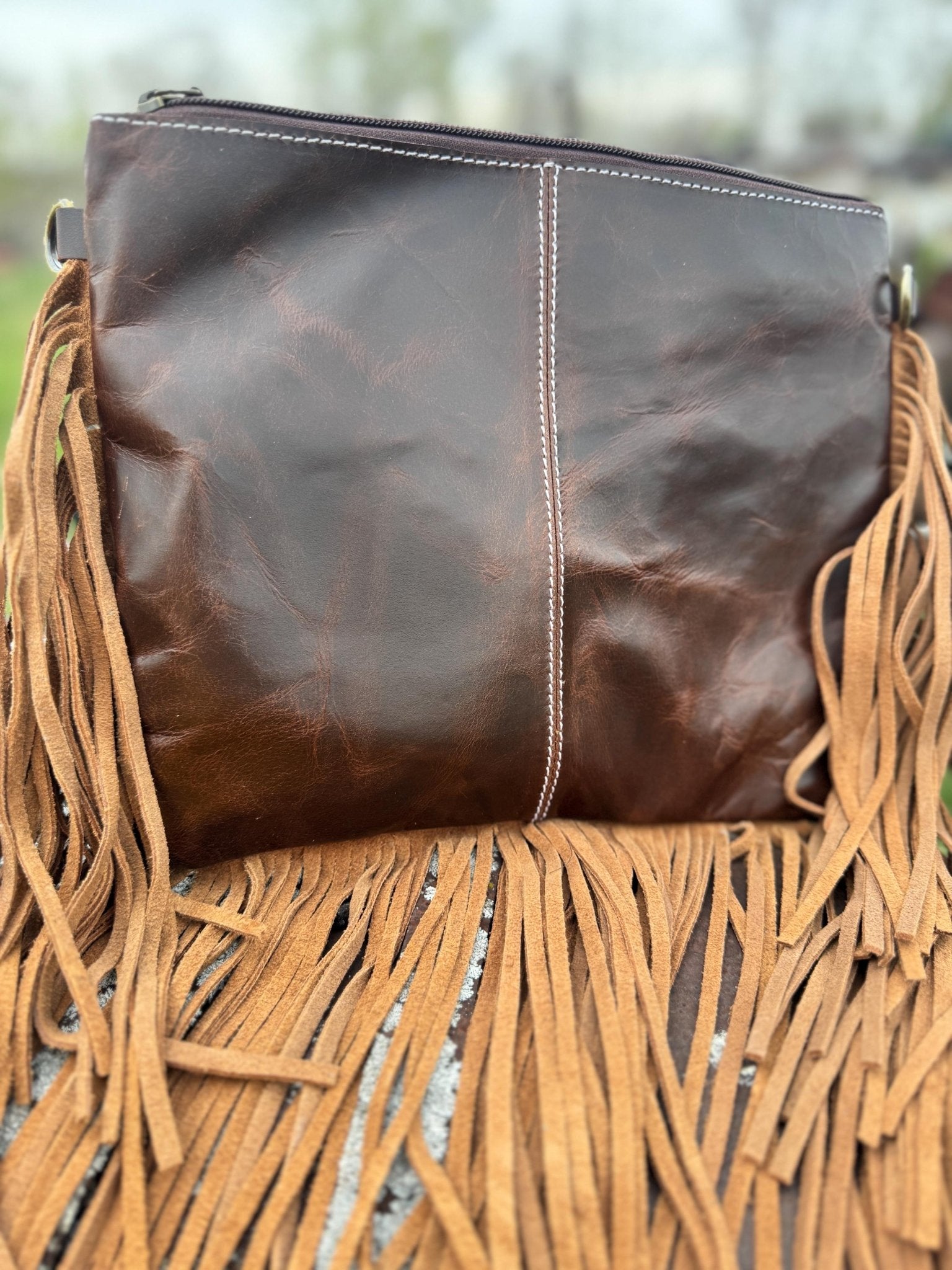 Genuine Western Spotted Cowhide Leather Purse and Wallet - Rooted & Reckless Co.