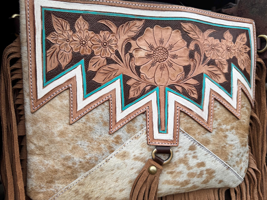Genuine Western Spotted Cowhide Leather Purse and Wallet - Rooted & Reckless Co.