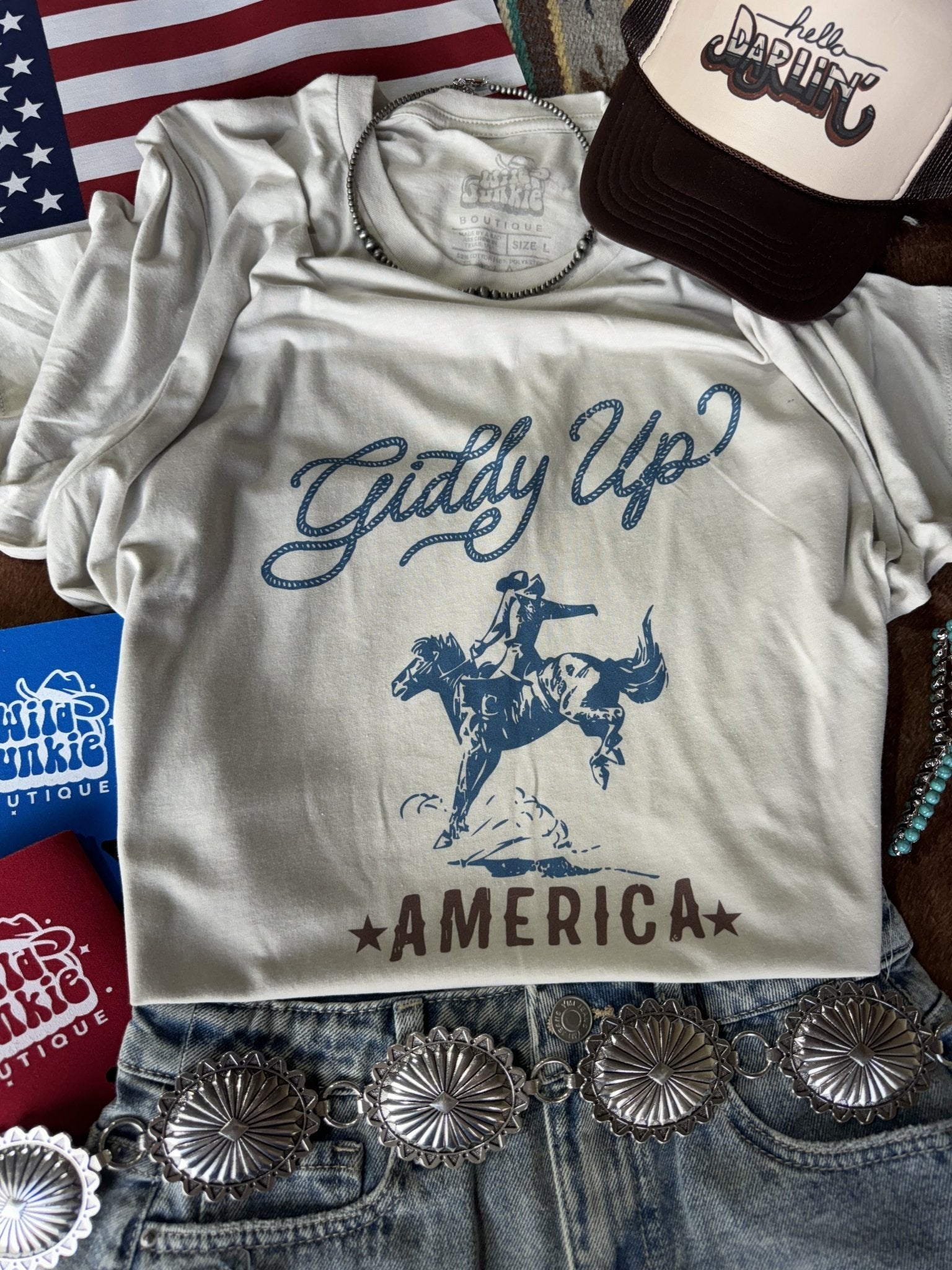 Giddy Up America Graphic Tee - Rooted & Reckless Co.