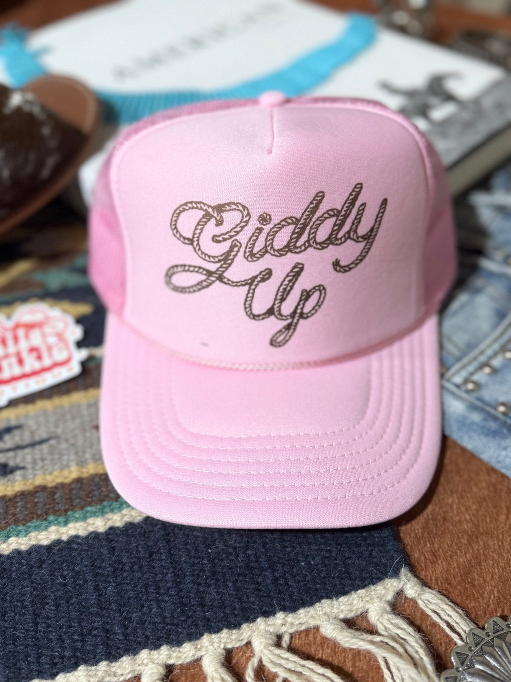 Giddy Up Trucker Hat - Rooted & Reckless Co.