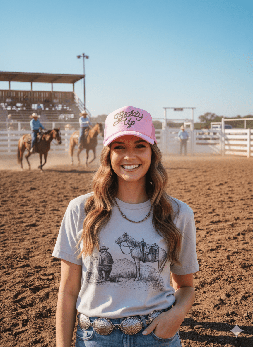 Giddy Up Trucker Hat - Rooted & Reckless Co.