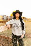 Giddy Up Twisted Rope Graphic Sweatshirt - Rooted & Reckless Co.