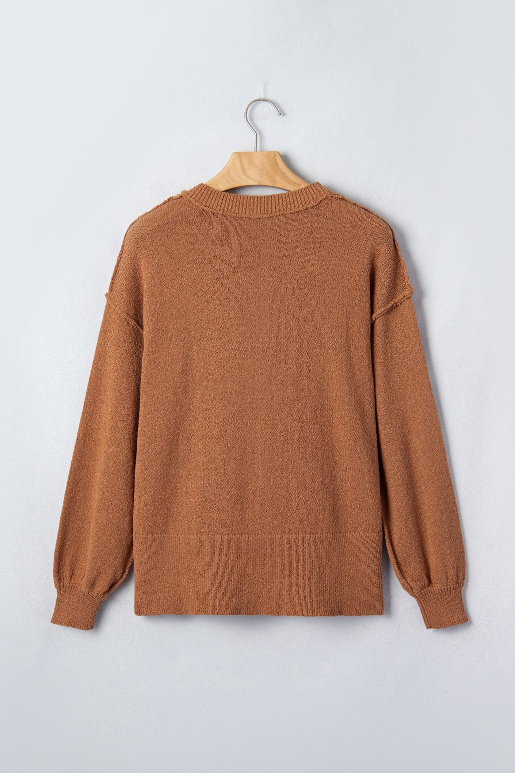 Gingerbread Drop Shoulder Oversized Christmas Sweater - Rooted & Reckless Co.
