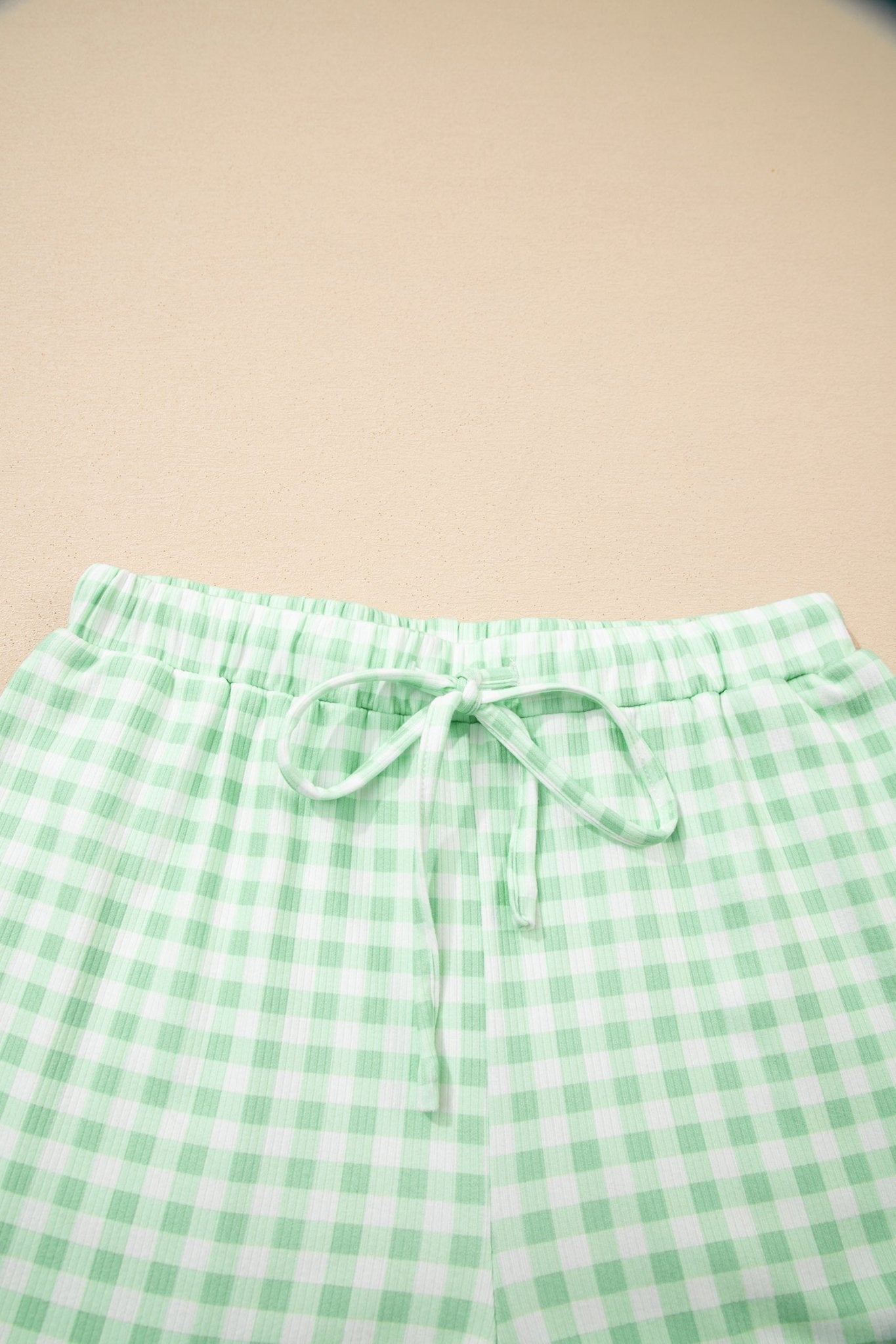 Gingham Long Sleeve Top and Shorts Set - Rooted & Reckless Co.