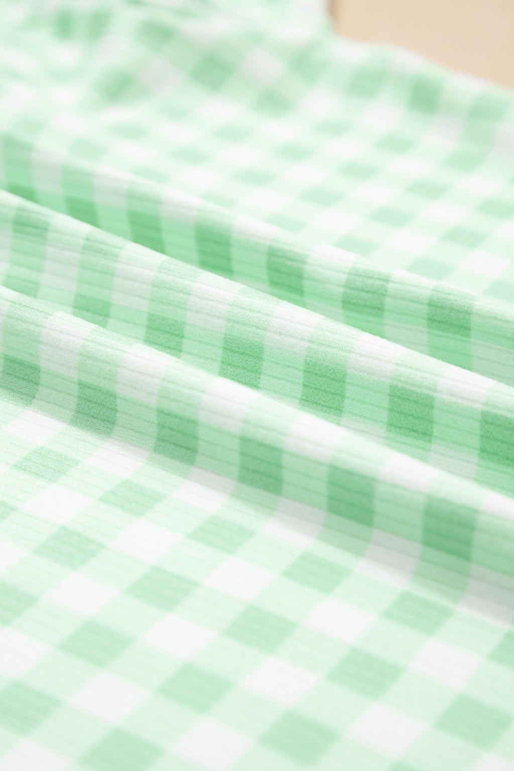 Gingham Long Sleeve Top and Shorts Set - Rooted & Reckless Co.