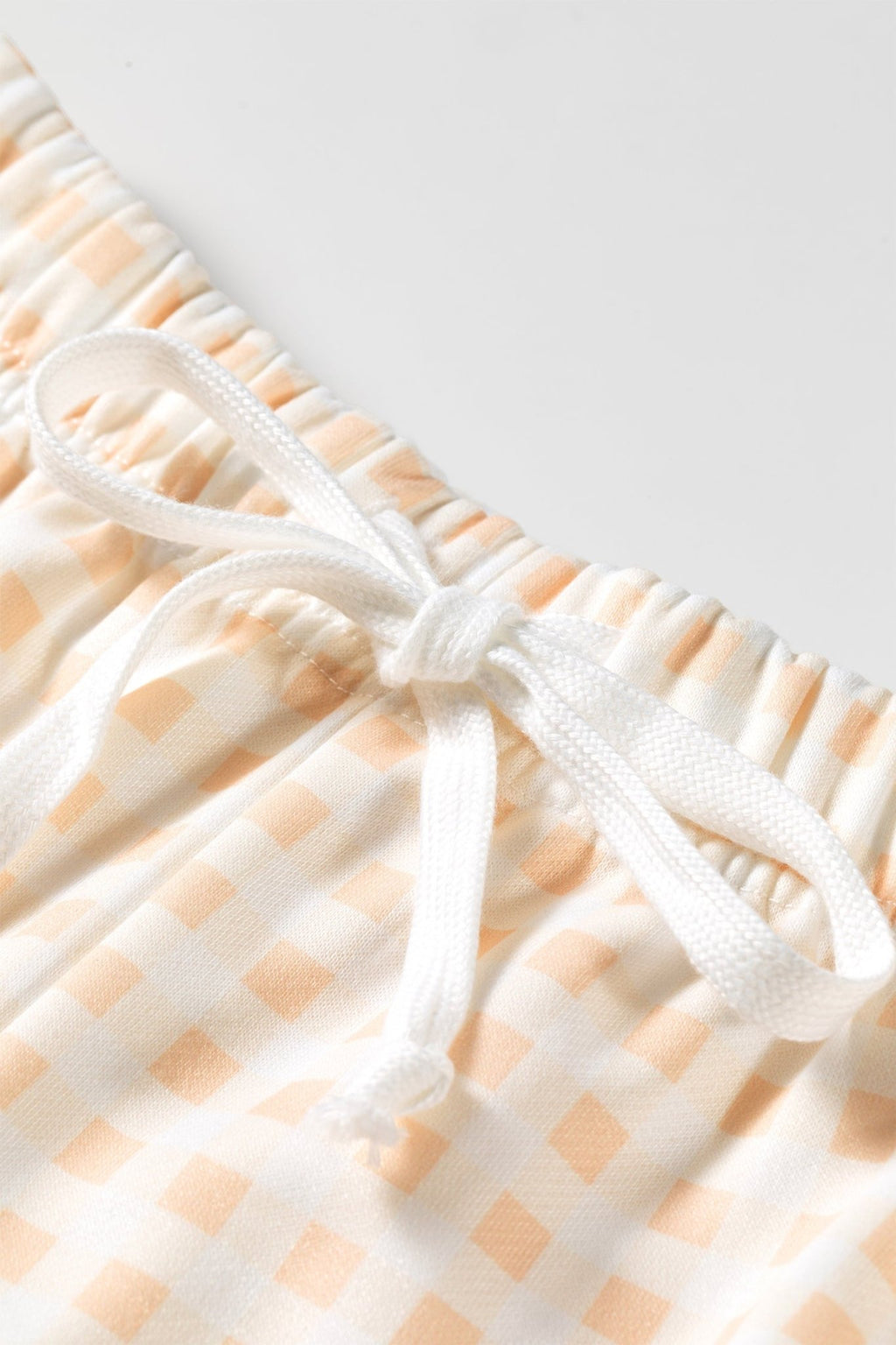 Gingham Plaid Baggy Pullover and Drawstring Shorts Set - Rooted & Reckless Co.