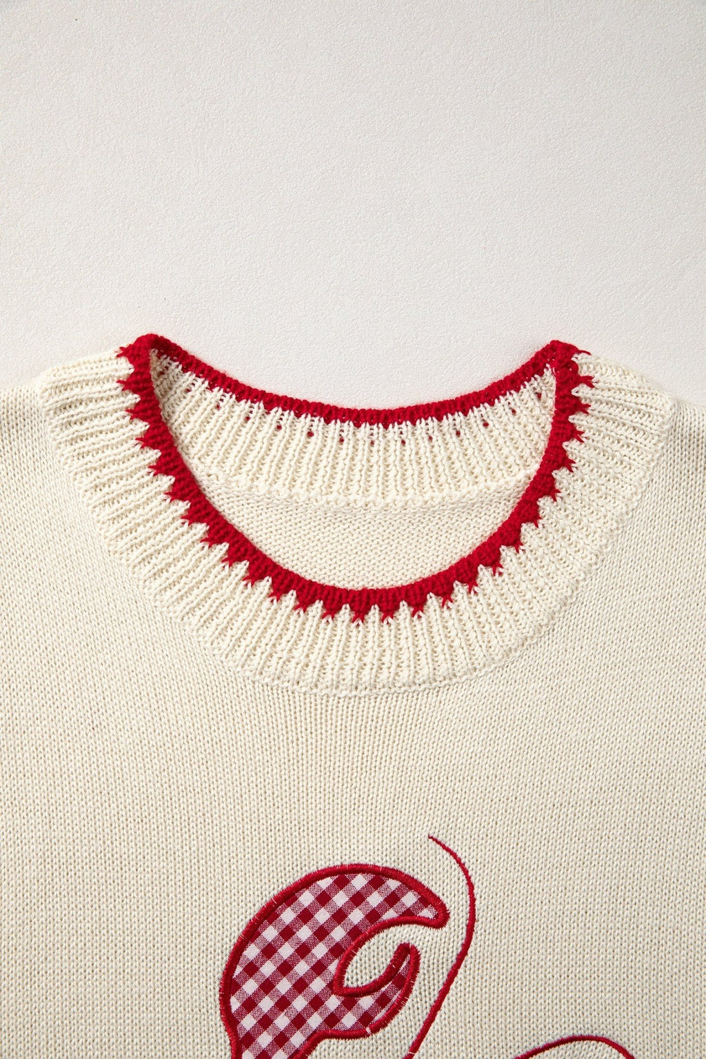 Gingham Plaid Crawfish Sleeveless Sweater Top - Rooted & Reckless Co.