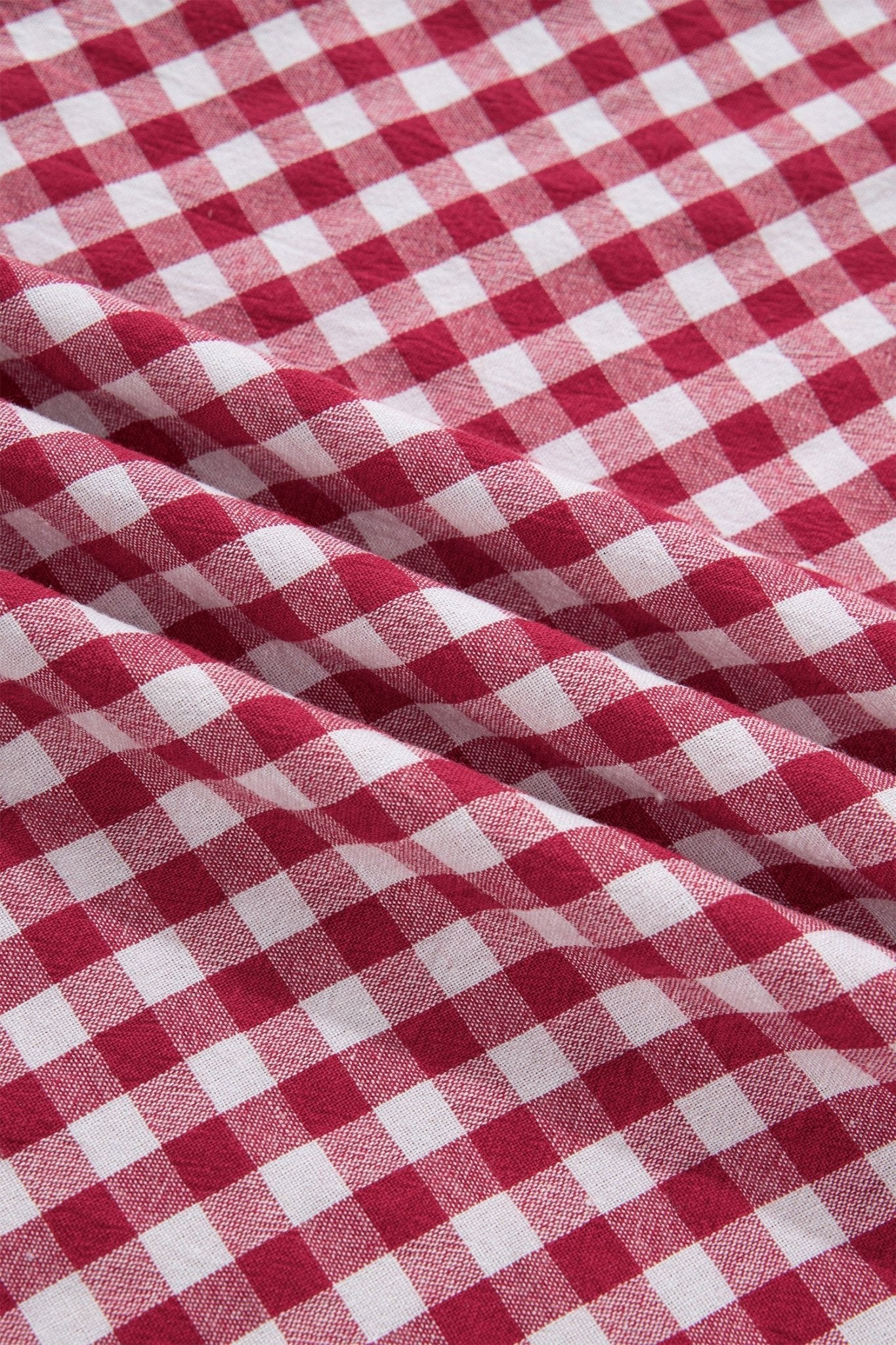 Gingham Stripe Patchwork Half Zip Collared Blouse - Rooted & Reckless Co.