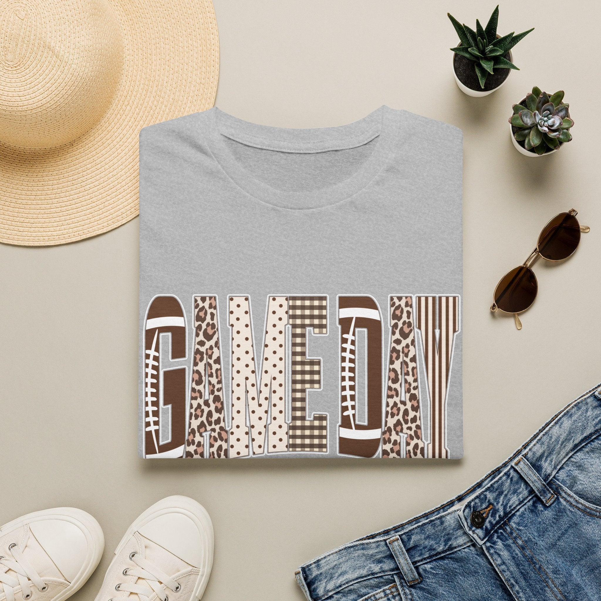 Give Day Leopard Pattern T-Shirt — Graphic Animal Print Tee - Rooted & Reckless Co.
