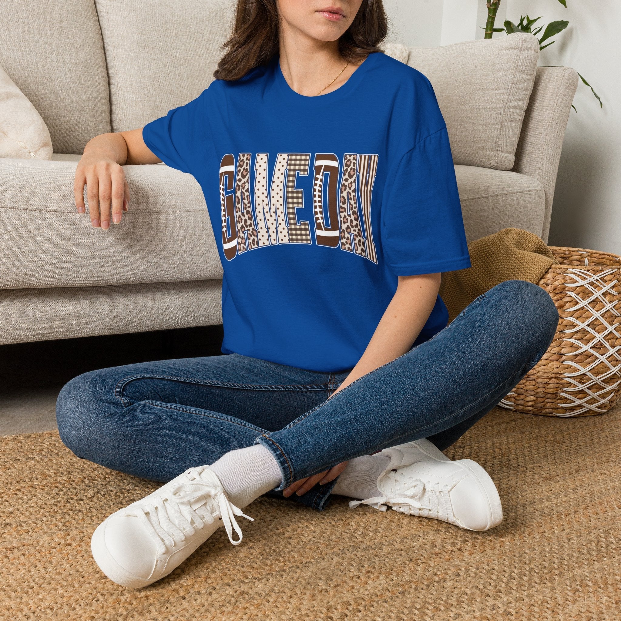 Give Day Leopard Pattern T-Shirt — Graphic Animal Print Tee - Rooted & Reckless Co.