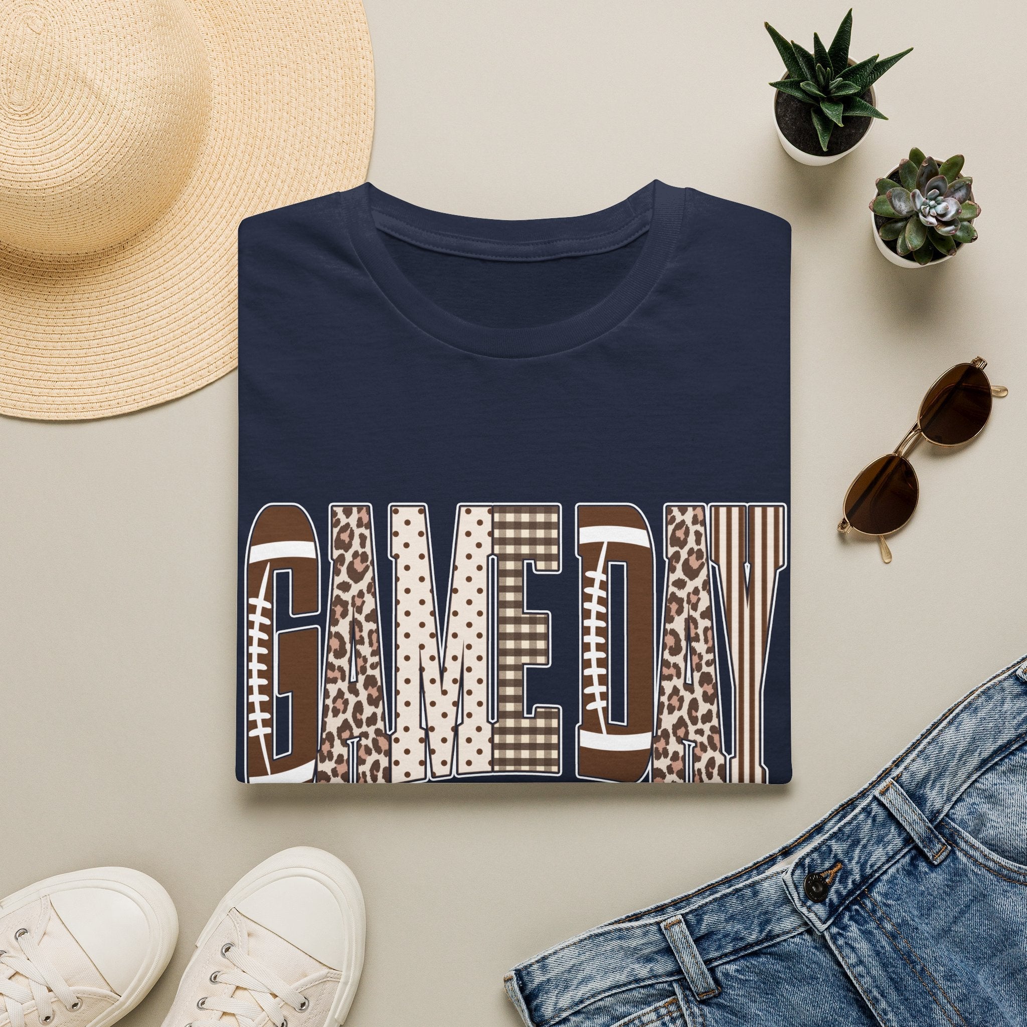 Give Day Leopard Pattern T-Shirt — Graphic Animal Print Tee - Rooted & Reckless Co.