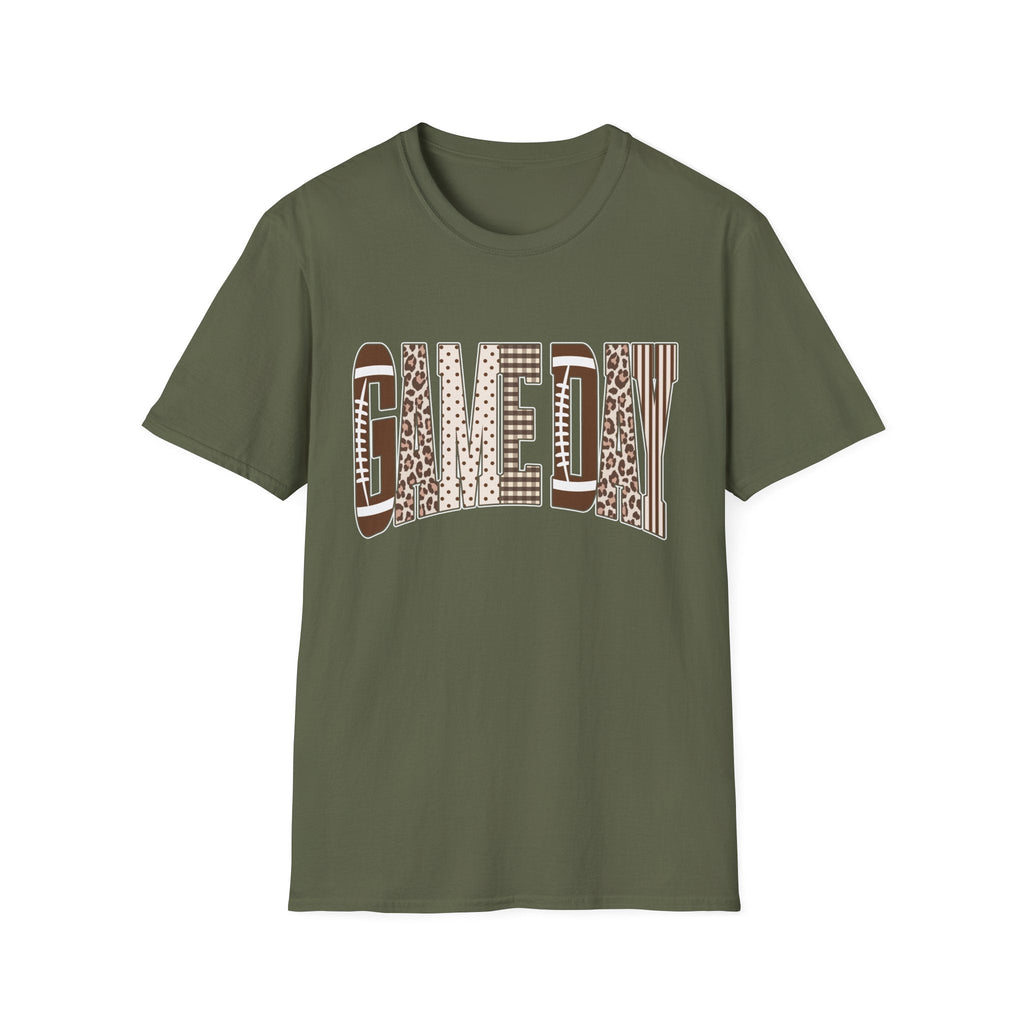 Give Day Leopard Pattern T-Shirt — Graphic Animal Print Tee - Rooted & Reckless Co.