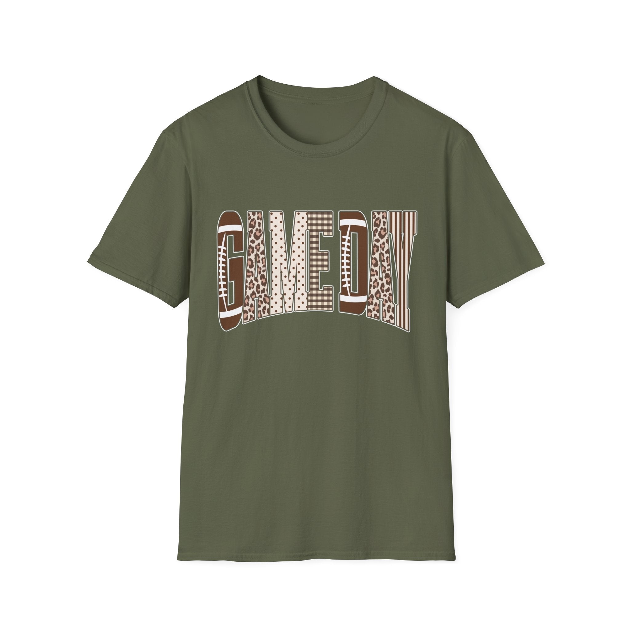 Give Day Leopard Pattern T-Shirt — Graphic Animal Print Tee - Rooted & Reckless Co.