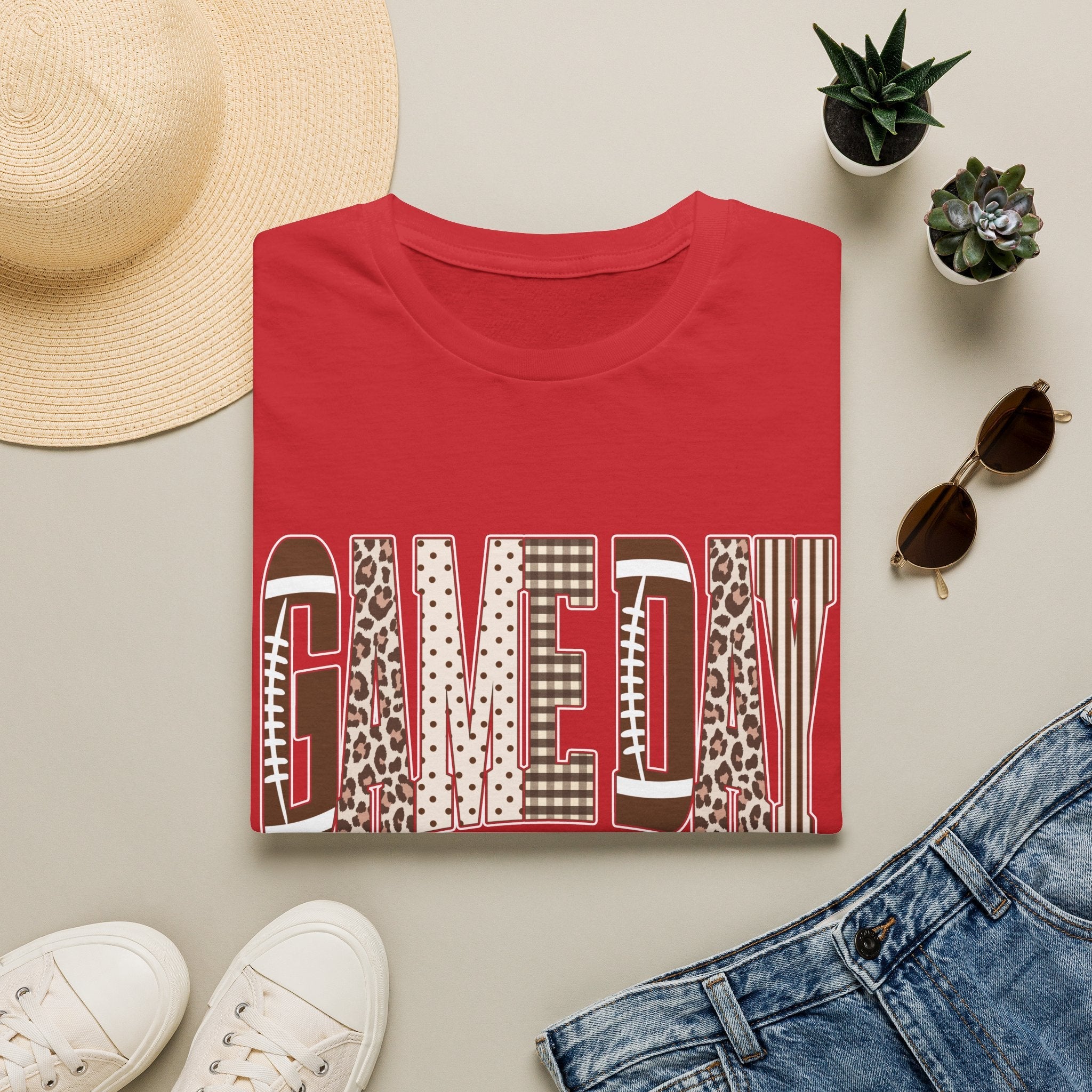 Give Day Leopard Pattern T-Shirt — Graphic Animal Print Tee - Rooted & Reckless Co.
