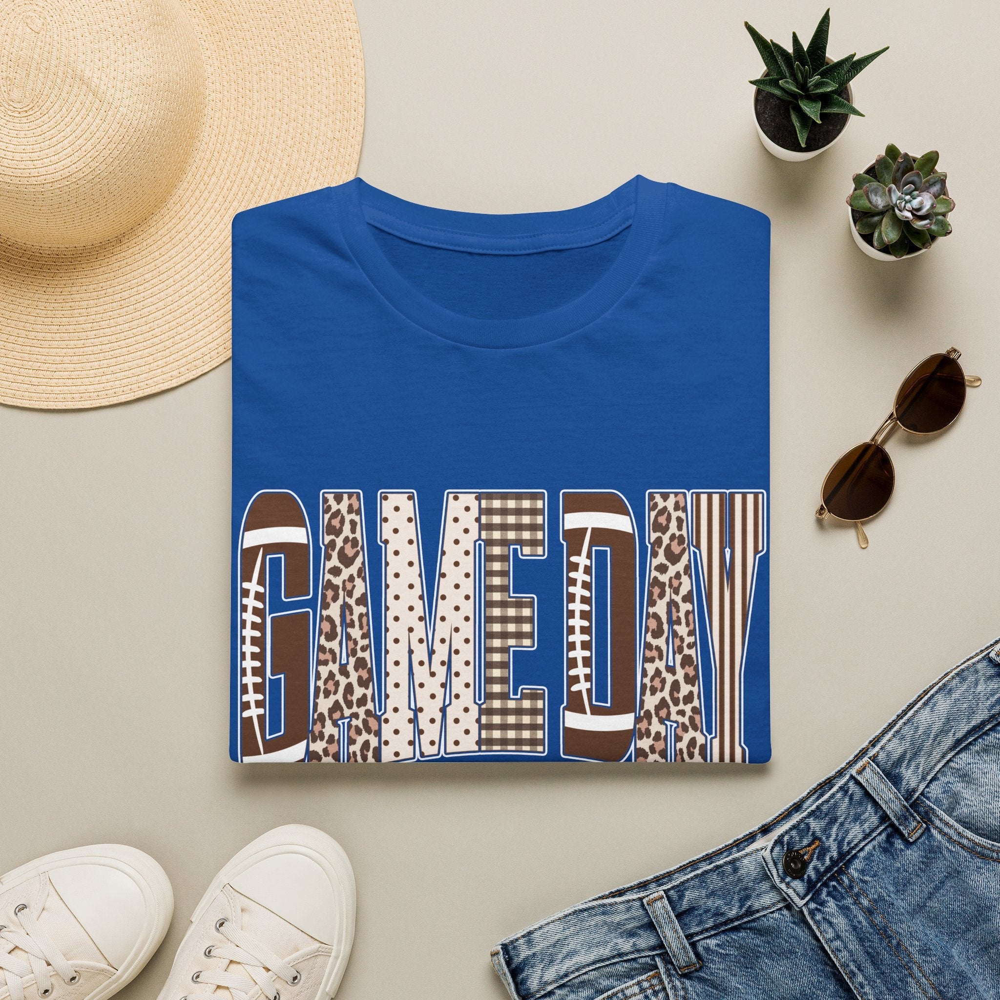 Give Day Leopard Pattern T-Shirt — Graphic Animal Print Tee - Rooted & Reckless Co.