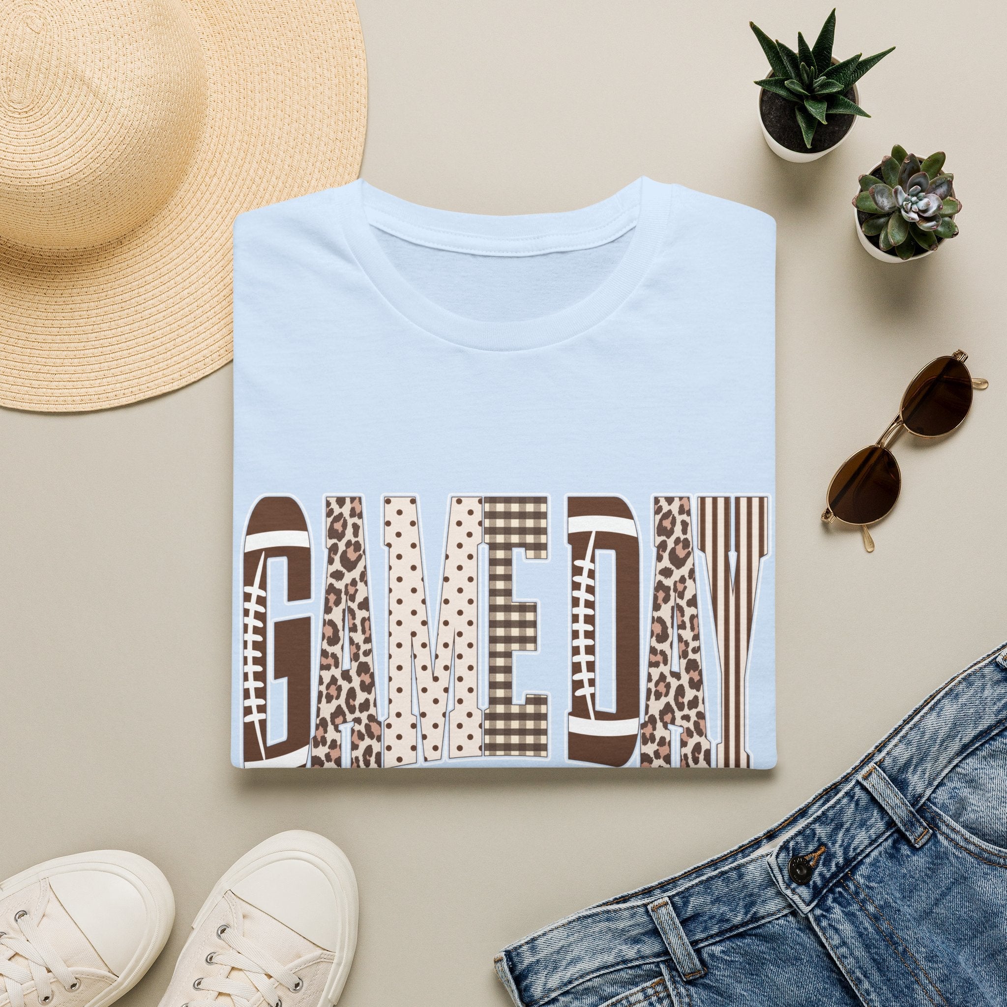 Give Day Leopard Pattern T-Shirt — Graphic Animal Print Tee - Rooted & Reckless Co.