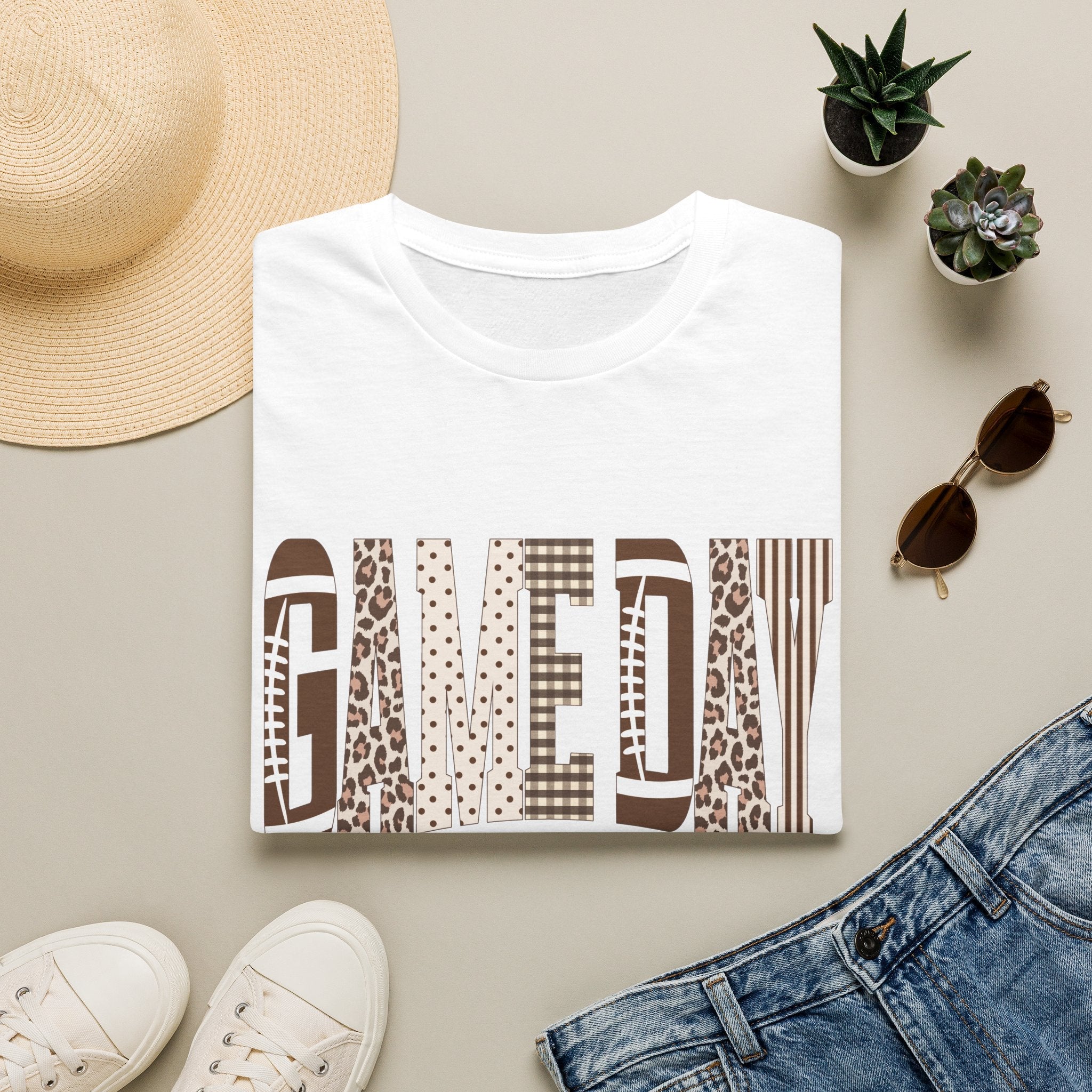 Give Day Leopard Pattern T-Shirt — Graphic Animal Print Tee - Rooted & Reckless Co.