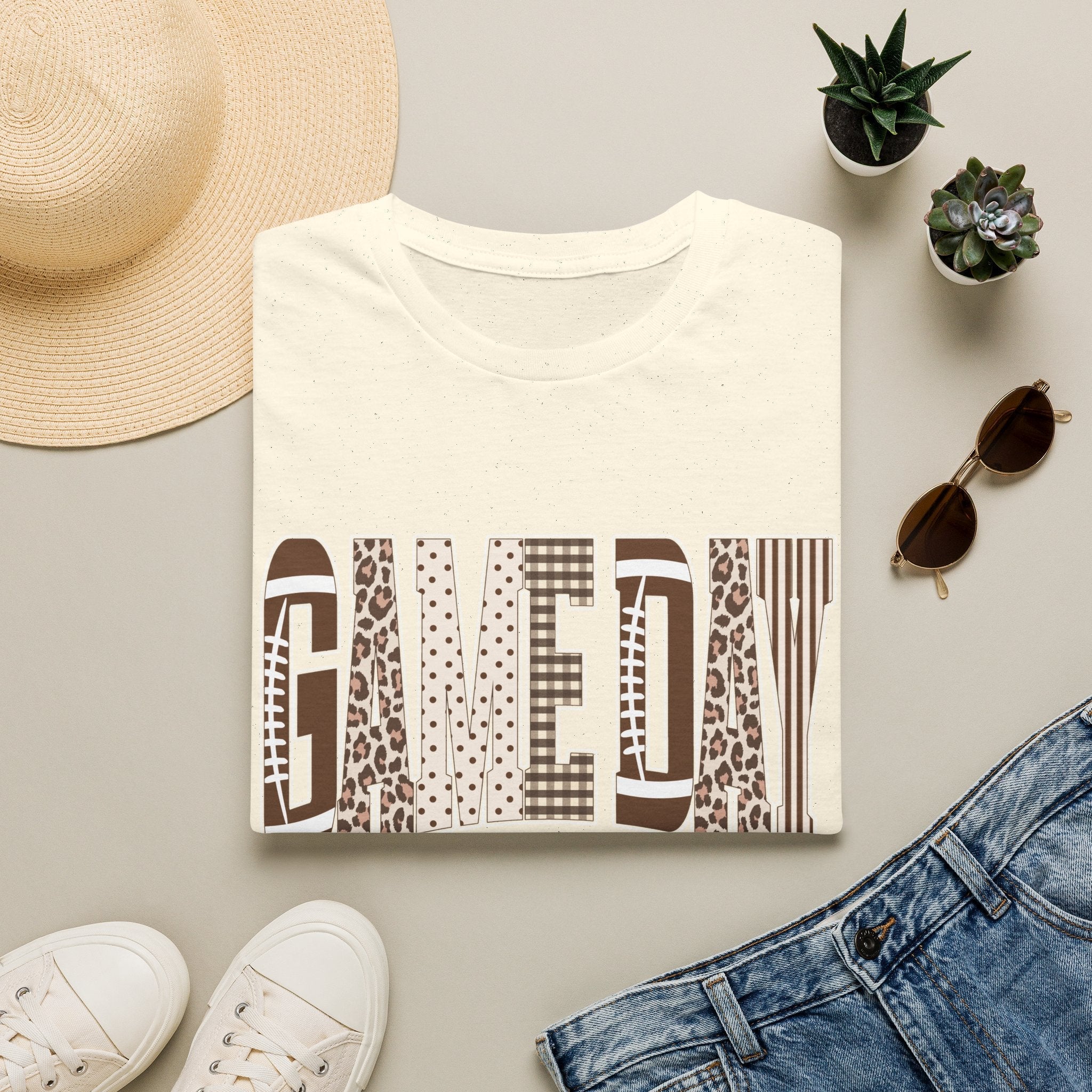 Give Day Leopard Pattern T-Shirt — Graphic Animal Print Tee - Rooted & Reckless Co.