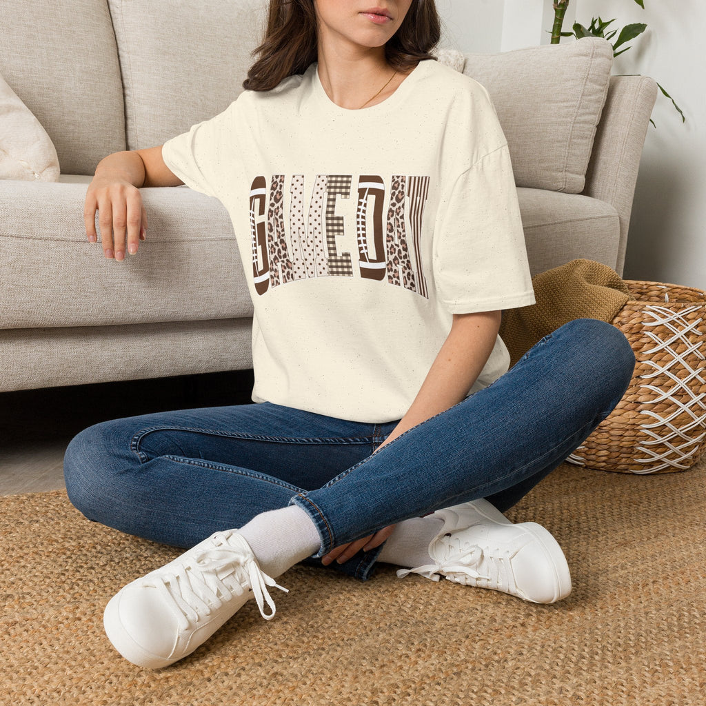 Give Day Leopard Pattern T-Shirt — Graphic Animal Print Tee - Rooted & Reckless Co.
