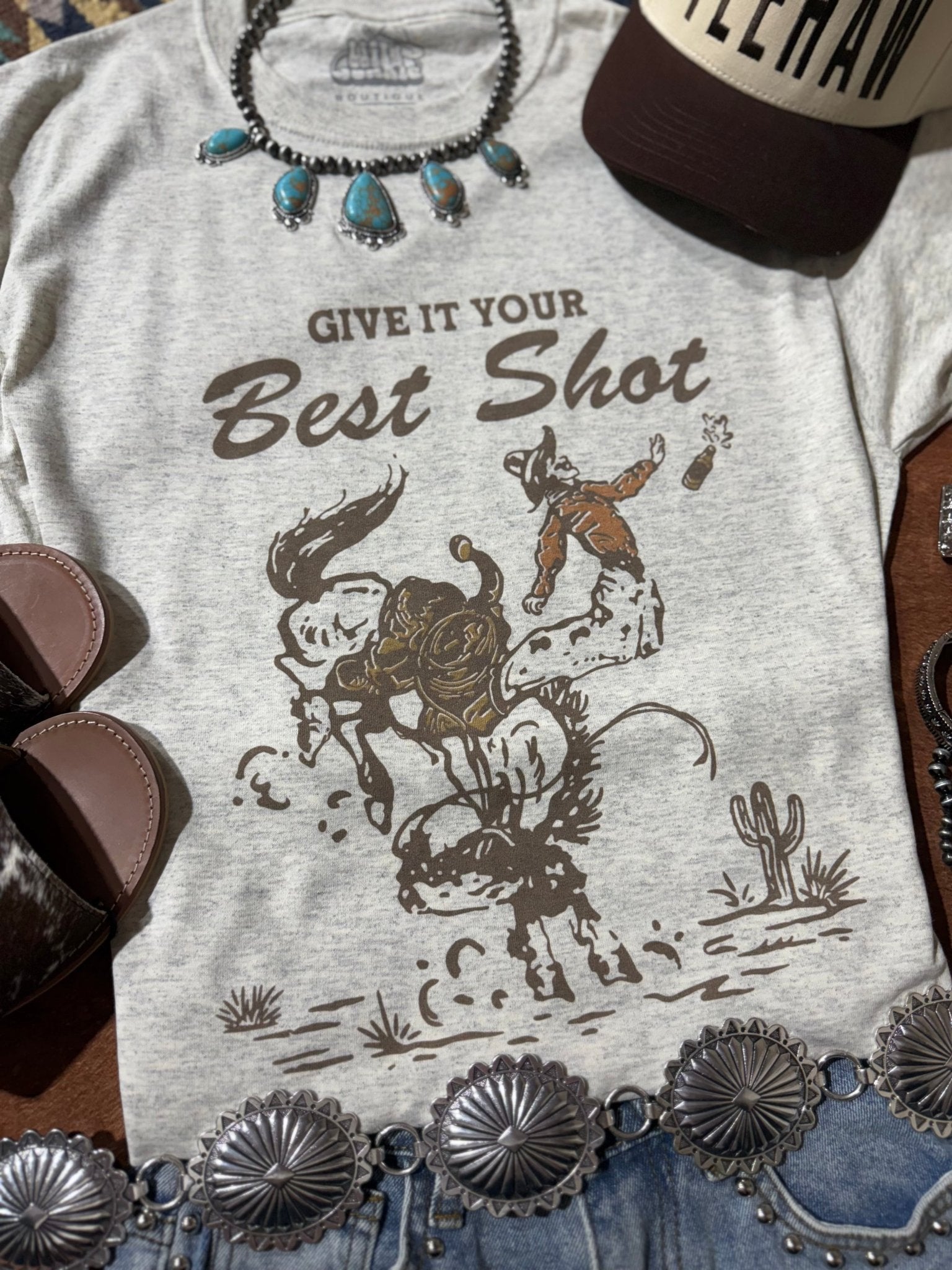 Give It Your Best Shot Graphic Tee - Rooted & Reckless Co.