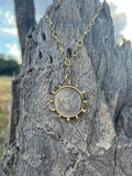 Gold Horse Coin Chain Necklace - Rooted & Reckless Co.