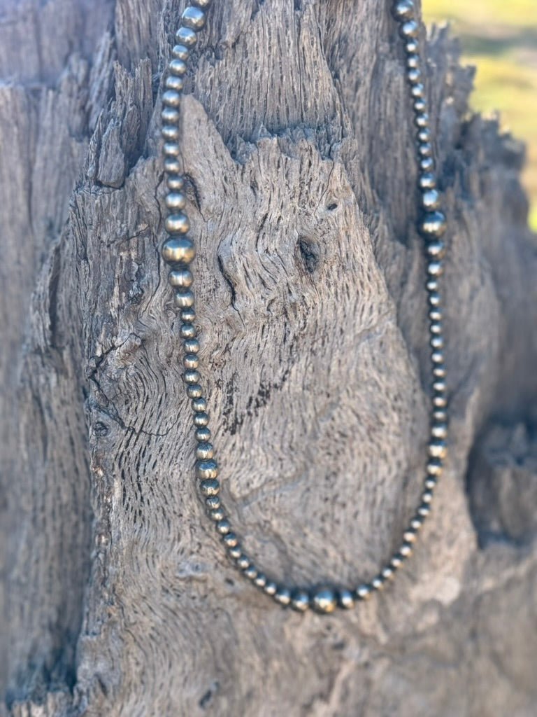Graduated Pearl Beaded Choker - Rooted & Reckless Co.