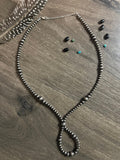 Graduated Sterling Pearl Loop Necklace - Rooted & Reckless Co.