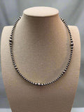 Graduated Sterling Pearl Necklace — 18 inch (4-5-6-8mm) - Rooted & Reckless Co.