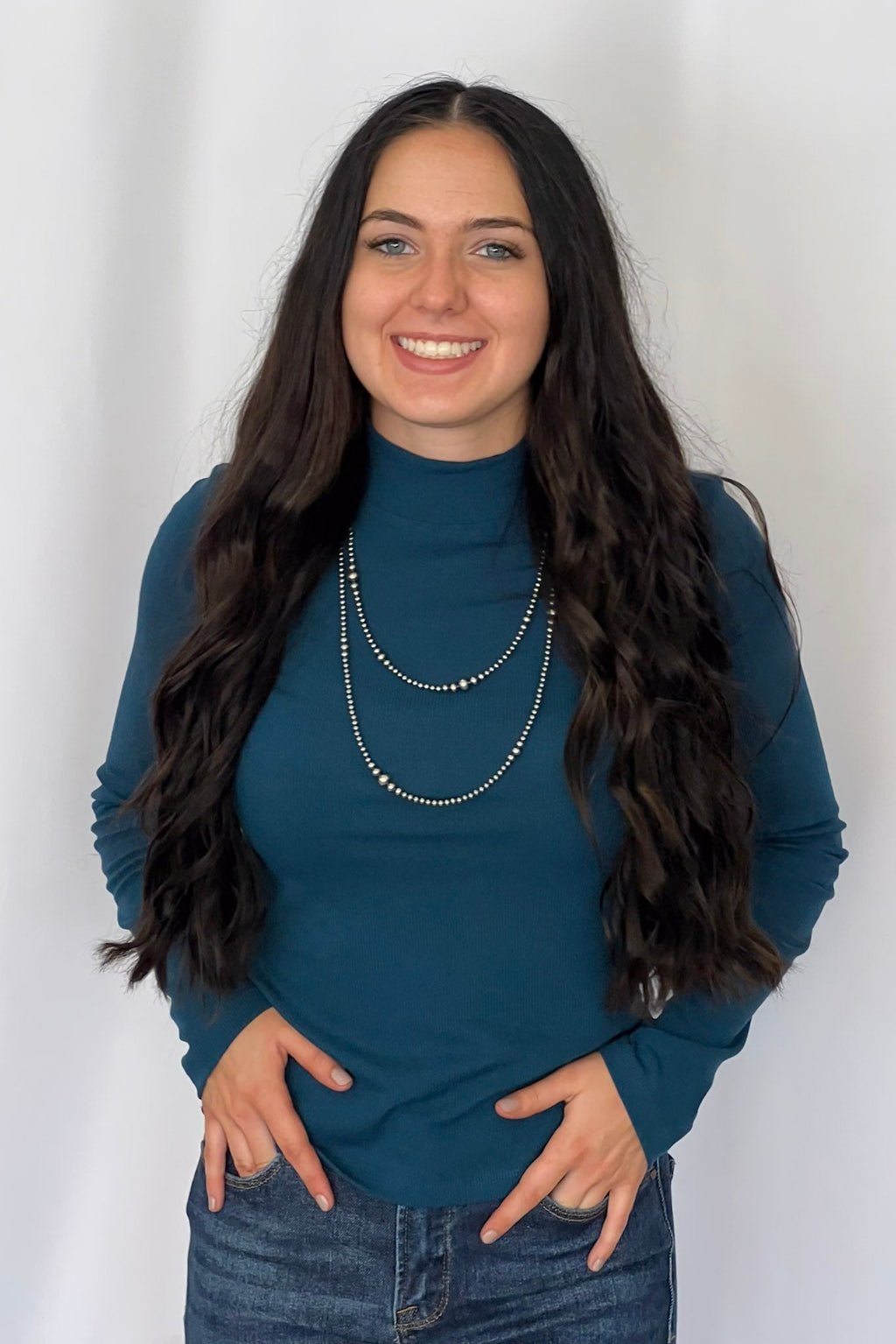 Graduated Sterling Pearl Necklace — 22 inch (4-5-6-8mm) - Rooted & Reckless Co.