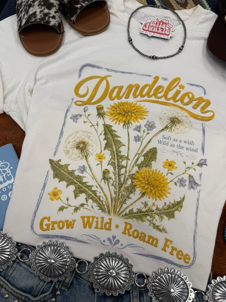 Grow Wild Dandelion Graphic Tee - Rooted & Reckless Co.