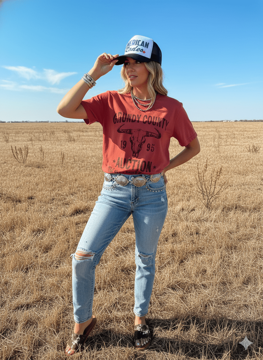 Grundy County Auction Graphic Tee - Rooted & Reckless Co.