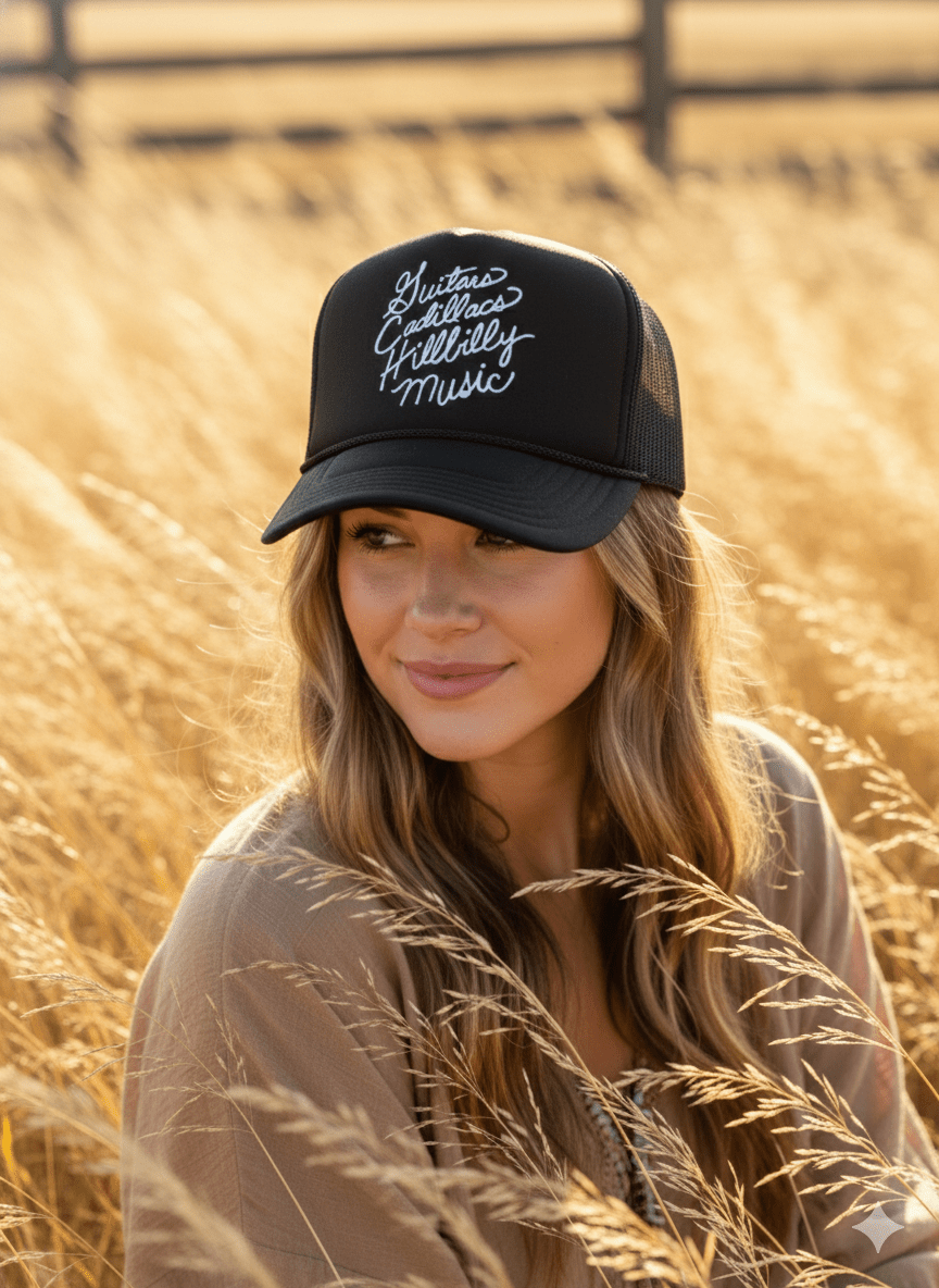 Guitars Cadillacs Trucker Hat - Rooted & Reckless Co.