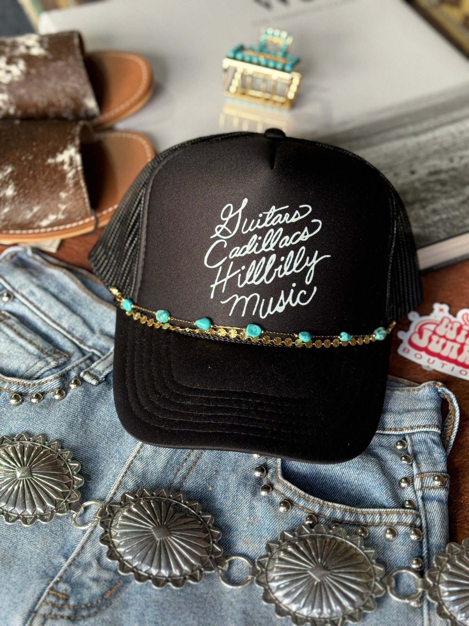 Guitars Cadillacs Trucker Hat - Rooted & Reckless Co.
