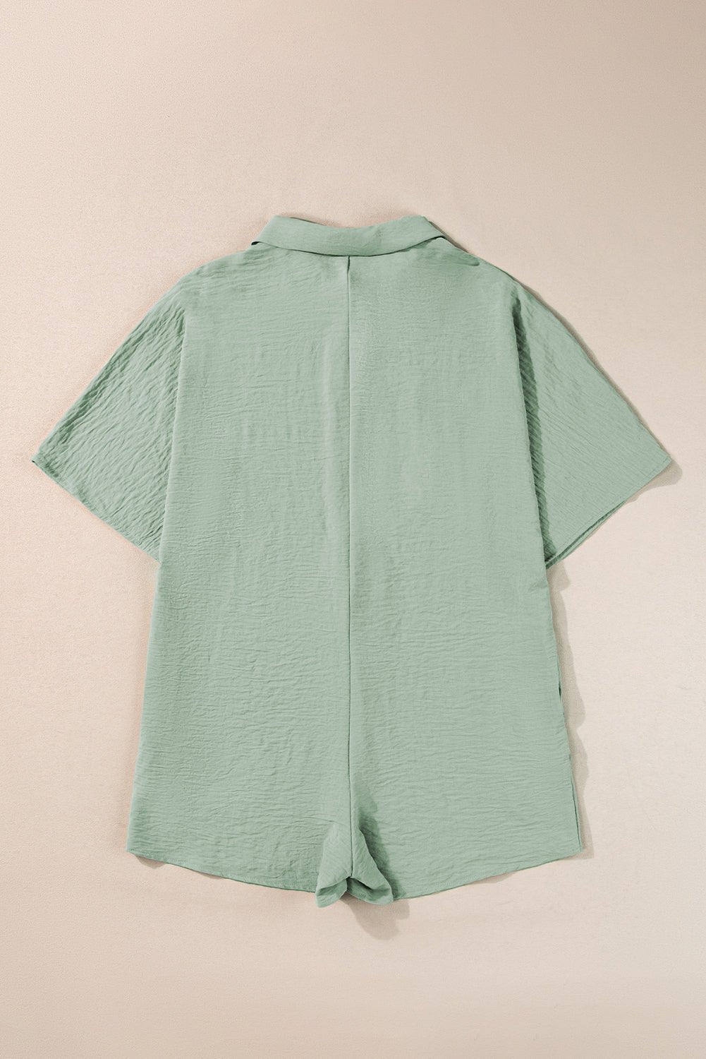 Half Button Collared Loose Romper w/ Pockets - Rooted & Reckless Co.