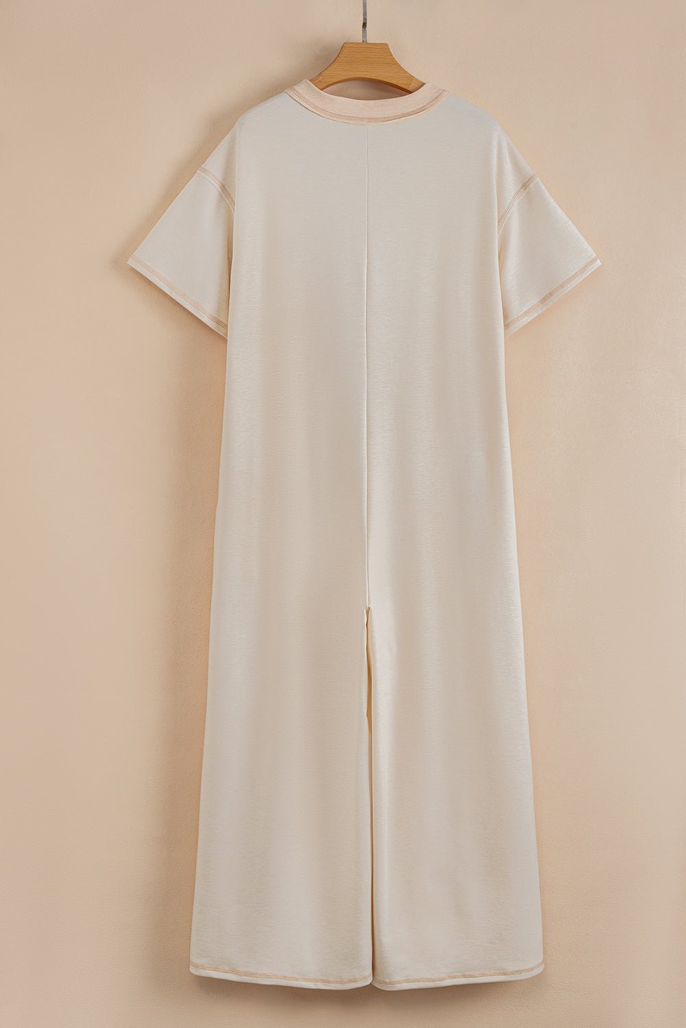 Half Placket Chest Pockets Wide Leg Jumpsuit - Rooted & Reckless Co.