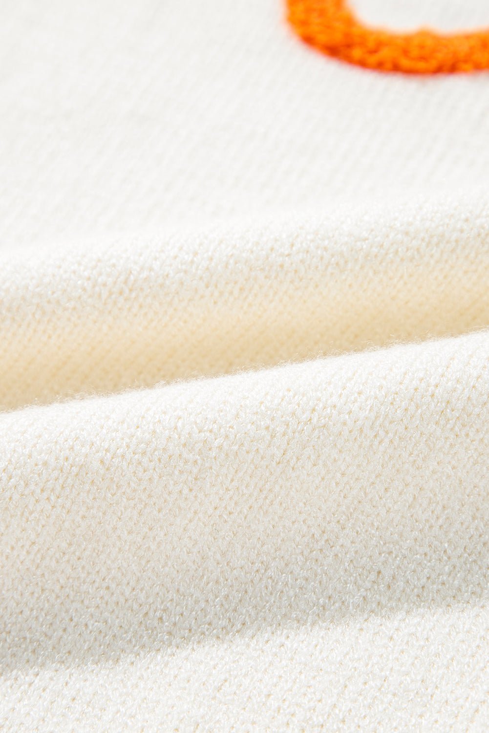 Halloween Boo Drop Shoulder Ribbed Trim Sweater - Rooted & Reckless Co.